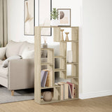 Bookcase Sonoma Oak 72x20x120.5 cm Engineered Wood 858158