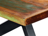 Dining Table 200x100x75 cm Solid Reclaimed Wood 247429