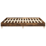 Bed Frame Smoked Oak Engineered wood Large Durable Bed Frame 3328703