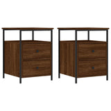 Bedside Cabinets 2 pcs Brown Oak 44x45x60 cm Engineered Wood 826012