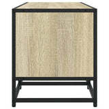 TV Cabinet Sonoma Oak 100x35x41 cm Engineered Wood and Metal 848835