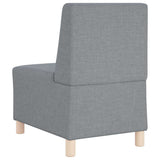 Modular Sofa Unit Armless 3 pcs Light Grey 55 x 74 x 82 cm 3399792