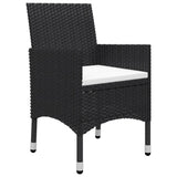 Garden Dining Set Black, Cream White 3095860