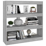 Book Cabinet/Room Divider Grey Sonoma 100x30x103 cm 813633