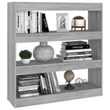 Book Cabinet/Room Divider Grey Sonoma 100x30x103 cm 813633