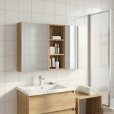 Bathroom Cabinet Set 3 pcs 130 x 14.5 x 70 cm Engineered wood 3403767