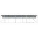 Against Wall Chicken Coop Silver 1000 x 100 x 215 cm 3434709