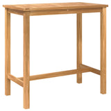 Outdoor Bar Set 5 pcs Untreated Solid Teak Wood 3422498