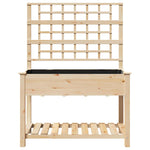 Garden Planter Beige 115 x 60.5 x 153 cm Solid fir wood 42006571