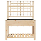 Garden Planter Beige 115 x 60.5 x 153 cm Solid fir wood 42006571