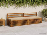 2-Piece Bench Cushions SOEST 2 pcs 100% Polyester Beige 949977