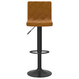 Bar Stools 2 pcs Brown Velvet 333729