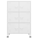Storage Chest White Metal Medium Storage Chest Rectangular 339629