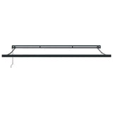 Retractable Awning Blue and white 350 x 250 cm Fabric, Metal 3330196