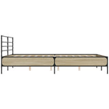 Bed Frame without Mattress Sonoma Oak 150x200 cm King Size 3280048