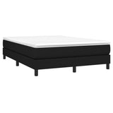 Box Spring Bed Frame Black Double Fabric 3121168