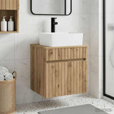Wall-mounted Sink Vanity Artisan Oak 49 x 41 x 63 cm 890591