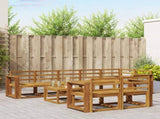Outdoor Sofa Set 9 pcs Natural Solid Acacia Wood 3366607