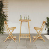 3 Piece Outdoor Bar Set Foldable Bamboo 4108232