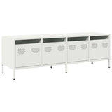 TV Cabinet White 135x39x43.5 cm Cold-rolled Steel 851309