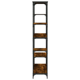 Bookshelf 10-Tier 99 x 35.5 x 176 cm Smoked Oak 835411