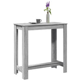 ZNTS Bar Table Grey Sonoma 102x50x103.5 cm Engineered Wood 854414