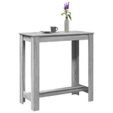 Bar Table Grey Sonoma 102x50x103.5 cm Engineered Wood 854414