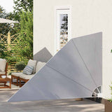 Collapsible Balcony Side Awning Grey 160x240 cm 41574