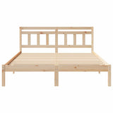Bed Frame Brown 150 x 200 cm Solid Pine Wood 872368