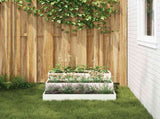 Garden Planter White 90 x 90 x 35 cm Cold-rolled Steel 865835