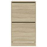 Shoe Cabinet with 2 Flip-Drawers Sonoma Oak 60x42x108 cm 3214387
