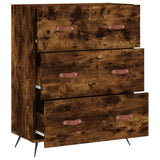 Chest of Drawers Smoked Oak 69.5x34x90 cm Engineered Wood 827825