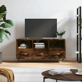 TV Cabinet Smoked Oak 102x36x50 cm Engineered Wood 829009