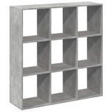 Room Divider Bookcase Concrete Grey 102x29x103.5 cm Engineered Wood 858042