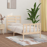 Bed Frame without Mattress 100x200 cm Solid Wood Pine 3107603