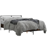 Bed Frame without Mattress Smoked Oak 120x190 cm Small Double 3280069