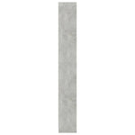 ZNTS 5-Tier Book Cabinet Concrete Grey 40x24x175 cm Engineered Wood 800850