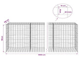 Gabion with 5 mm Wire and 10x10 cm Mesh 1000x100x150 cm 3465350