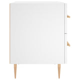 Bedside Cabinet White 40x35x47.5 cm Engineered Wood 827276