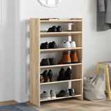 ZNTS Shoe Rack Sonoma Oak 60x25x100 cm Engineered Wood 859871