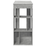 ZNTS Bar Table with Racks Concrete Grey 102x50x103.5 cm Engineered Wood 854358