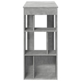 Bar Table with Racks Concrete Grey 102x50x103.5 cm Engineered Wood 854358