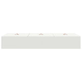 Storage Bed Frame White 100 x 200 cm Engineered Wood 3335349