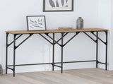 Console Table Artisan oak 140 x 29 x 75 cm Engineered Wood 883529