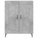 Highboard Concrete Grey 69.5x34x180 cm Engineered Wood 3189977