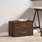 ZNTS Cabinet with 2 Drawers Brown Oak 60x31x40 cm Engineered Wood 858833