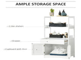 Bathroom Floor Cabinet, Free Standing Kitchen Cupboard with Shelves, Drawer and Doors, Storage T3398P342223