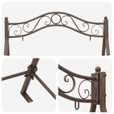 Swing Frame Antique Brown 113 x 121.5 x 168 cm Steel 42038702