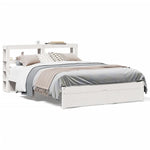 Bed Frame with Headboard without Mattress White 150x200 cm King Size 3305998