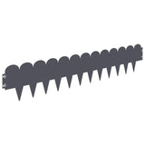 Lawn Edging 10 pcs 103 x 20 cm Steel Anthracite 8008678